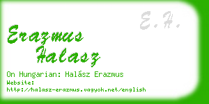 erazmus halasz business card